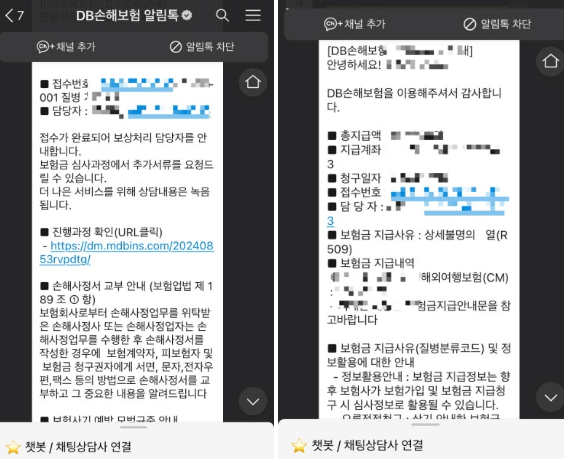 DB 여행자 보험 후기 5가지(병원비, 수리비 청구내역)