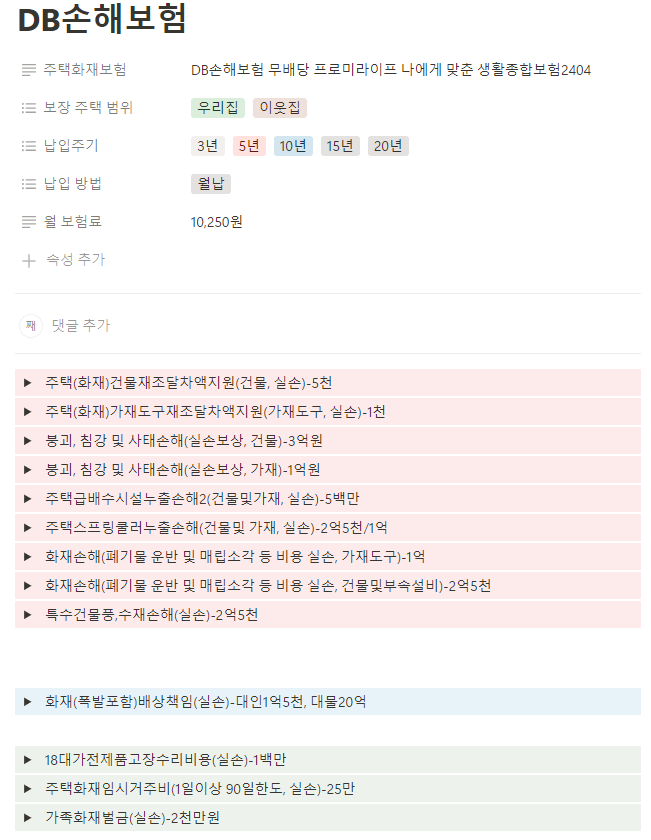 DB 주택화재보험 후기 5가지(보험료비교, 청구후기)