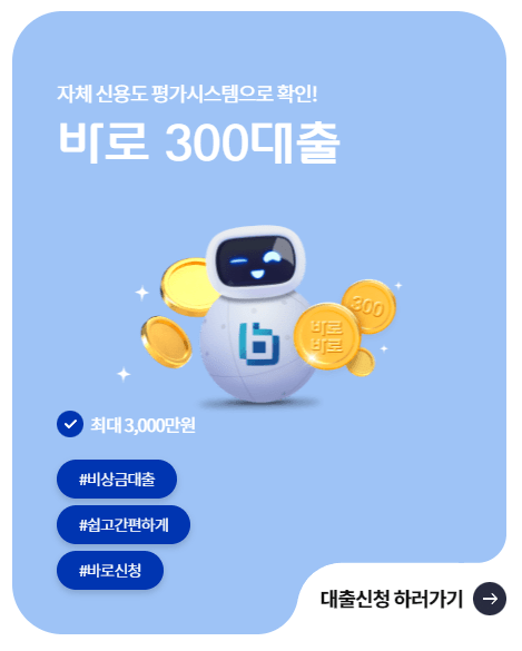 바로바로론 300 대출 후기(최대 3,000만원)