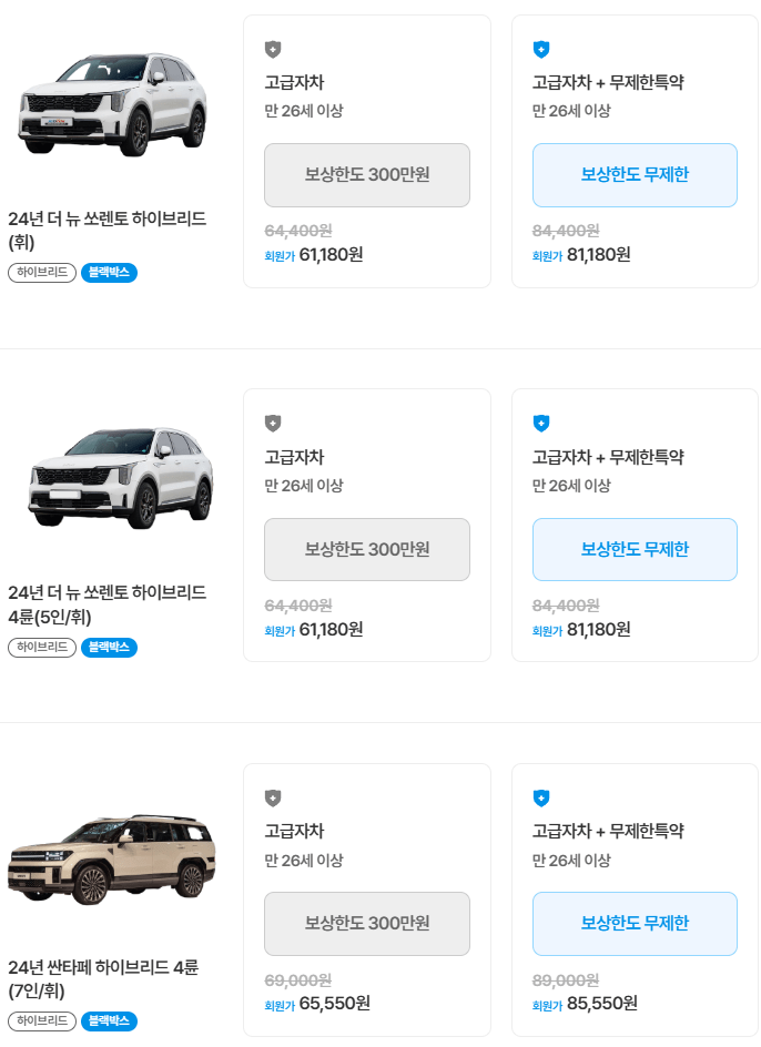 제주로렌트카 후기 4가지(완전자차/7번째 빌린후기)
