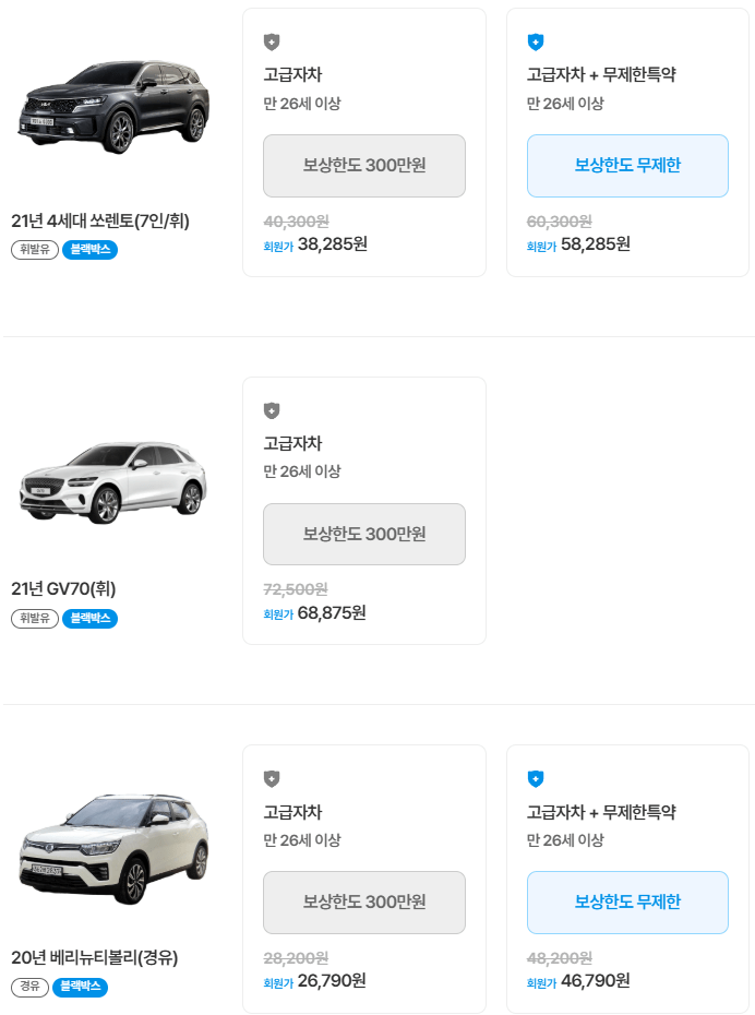 제주로렌트카 후기 4가지(완전자차/7번째 빌린후기)