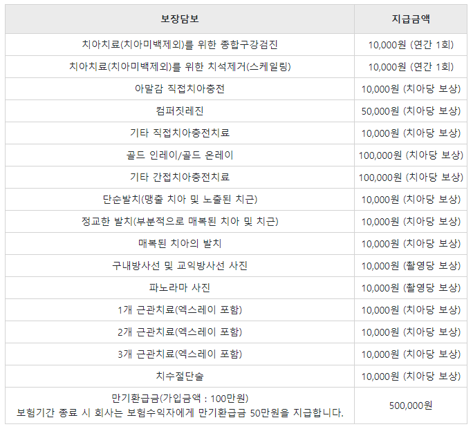 삼성카드 치아보험 후기 3가지(에이스 치아보험)