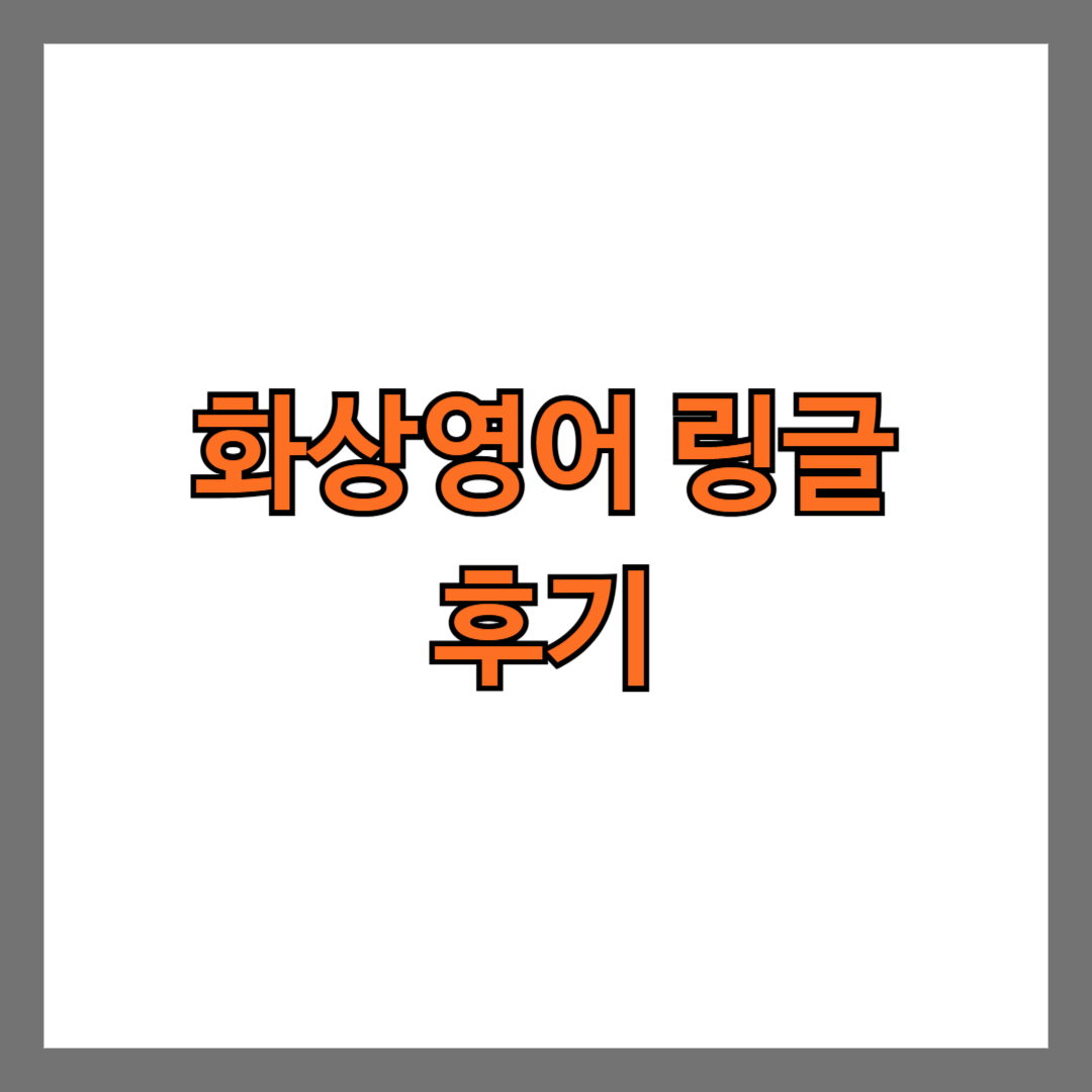 화상영어 링글 후기